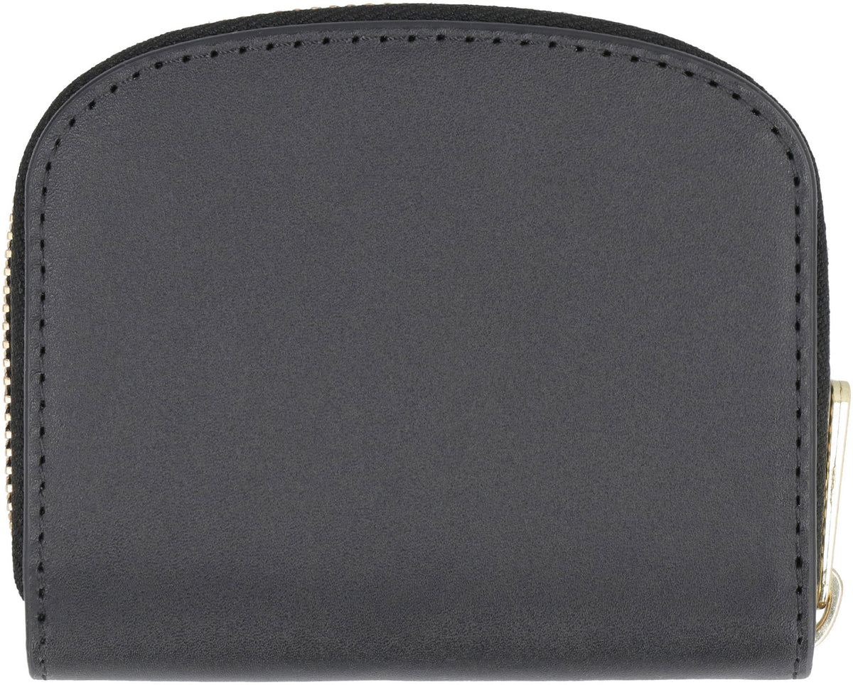 Demi-Lune Mini Wallet in Black
