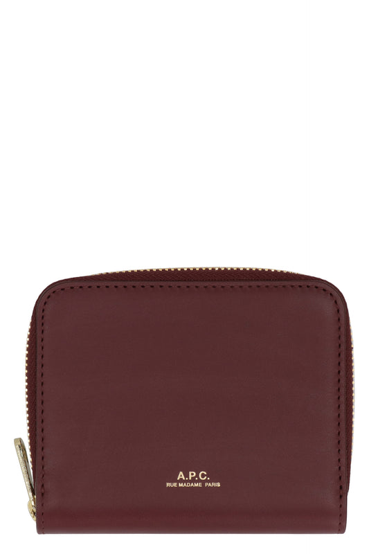 Zip Wallet in Burgundy