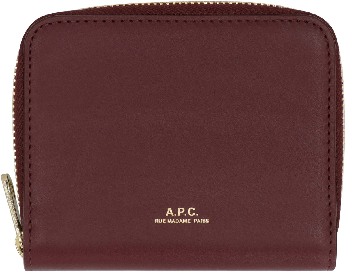 Zip Wallet in Burgundy