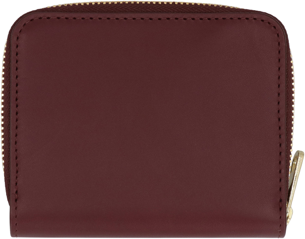 Zip Wallet in Burgundy