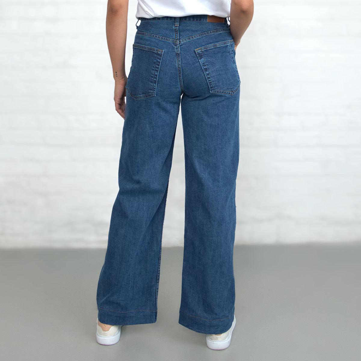 Palazzo - Light Wash Stretch