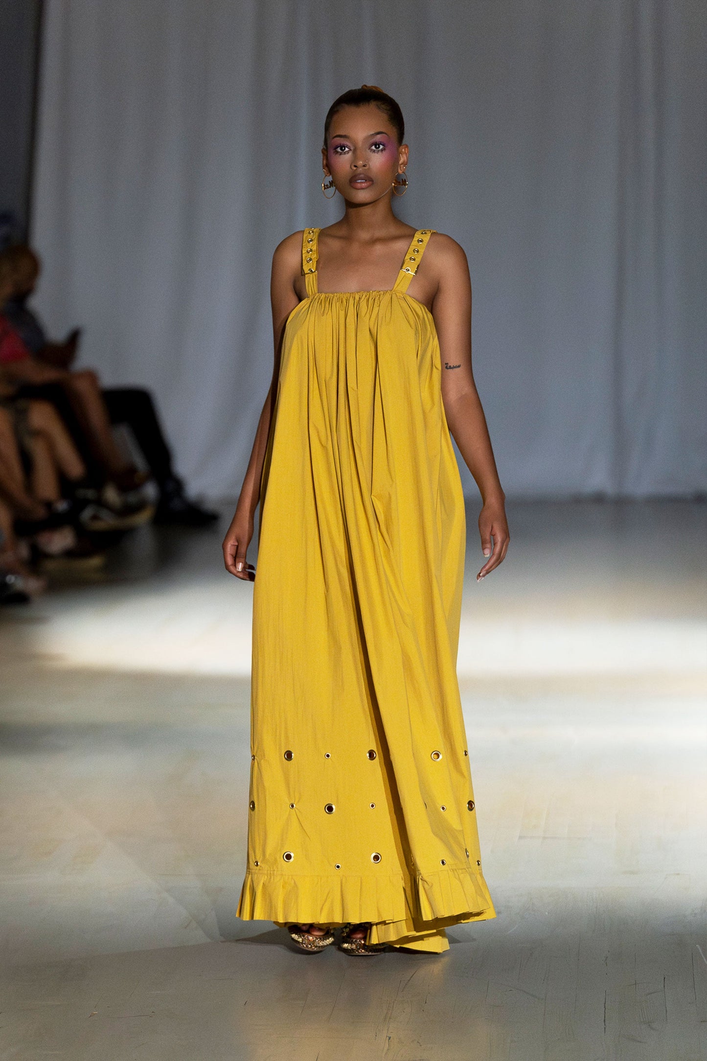 Paola Mustard Bohemian Maxi Dress