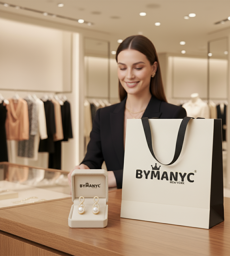 Pearl Drop Earrings Lyrical Drop SOHO | BYMANYC ® New York