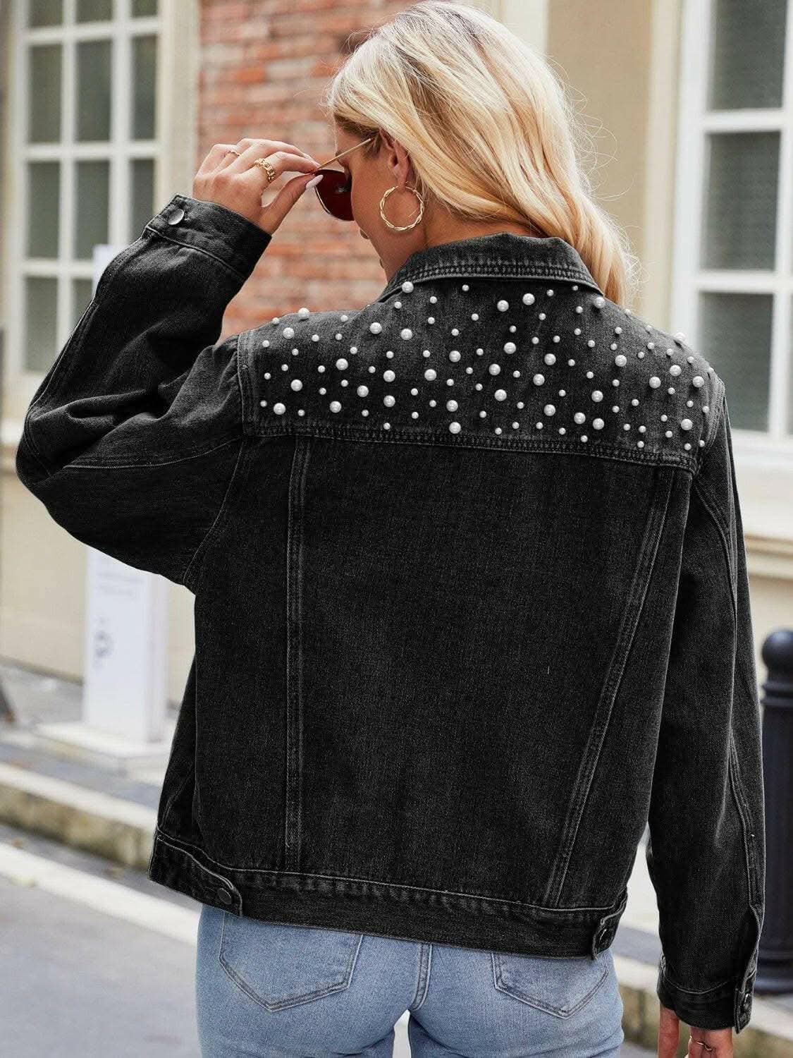 Denim Jacket Pearl Wash - With Pockets
