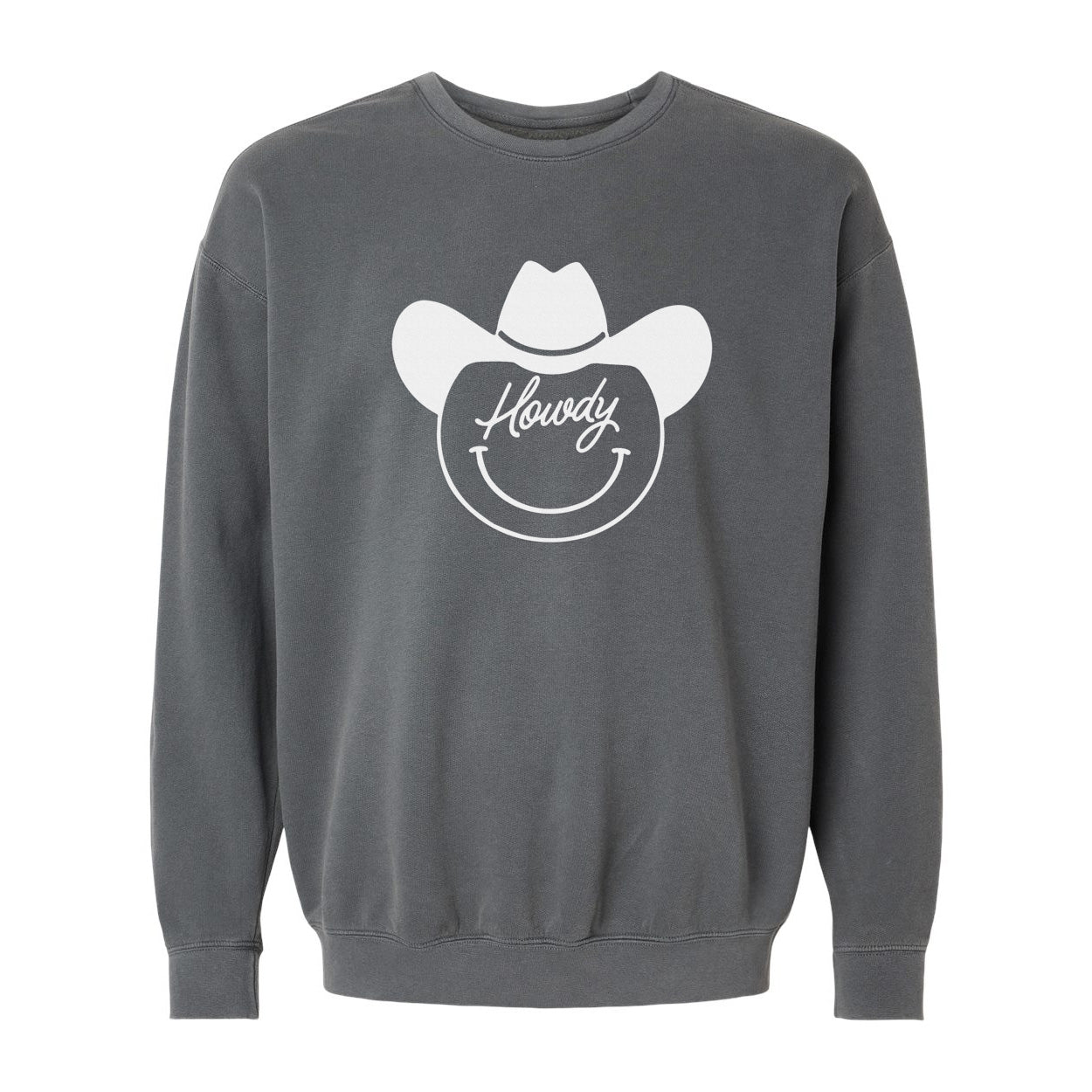 Howdy Cursive Cowboy Washed Sweatshirt