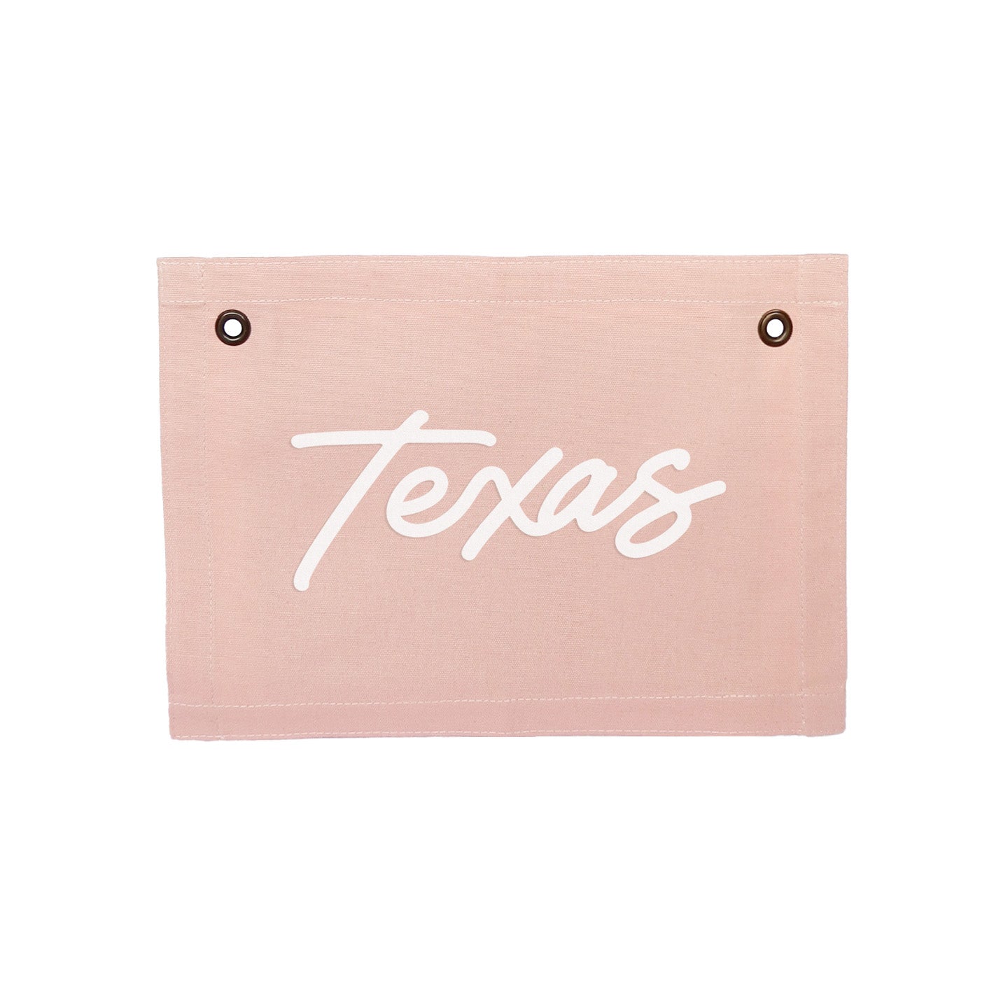 Texas Cursive Small Canvas Flag
