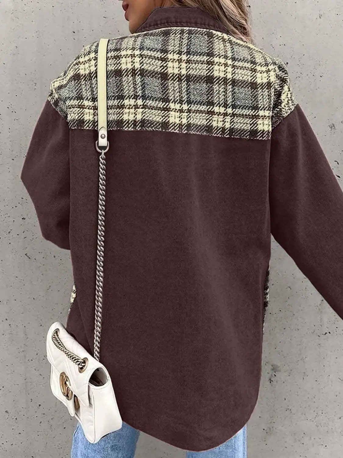 Jacket - Plaid Oversized - Cotton