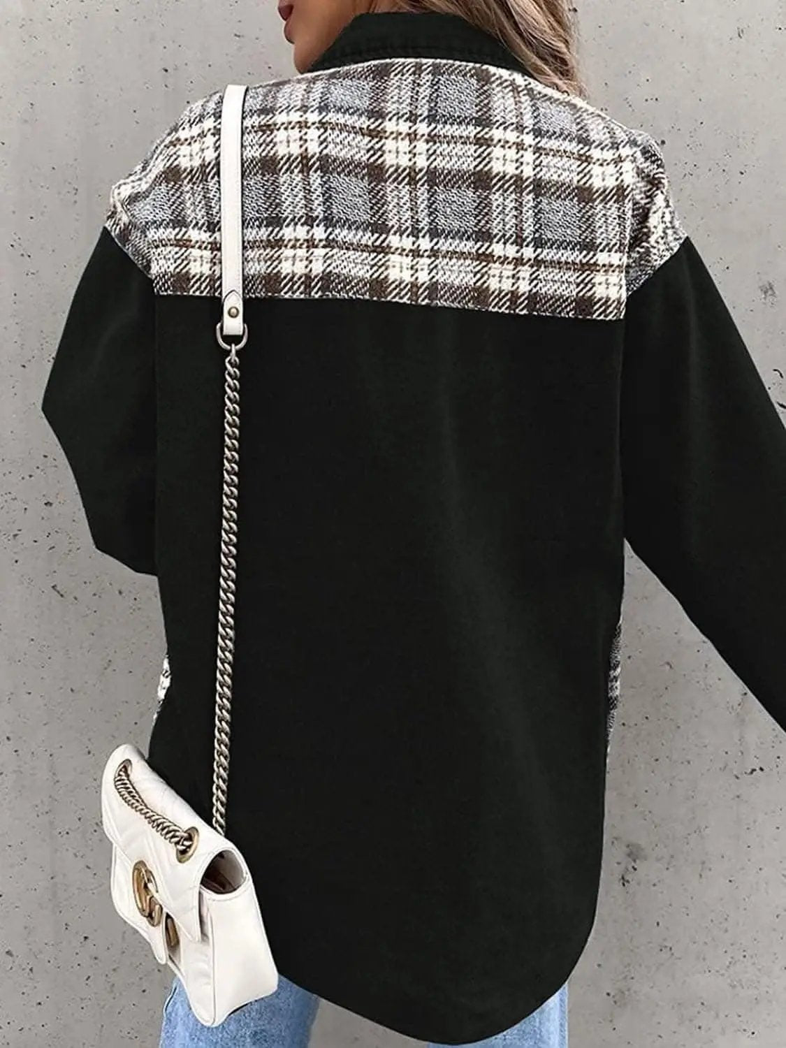 Jacket - Plaid Oversized - Cotton