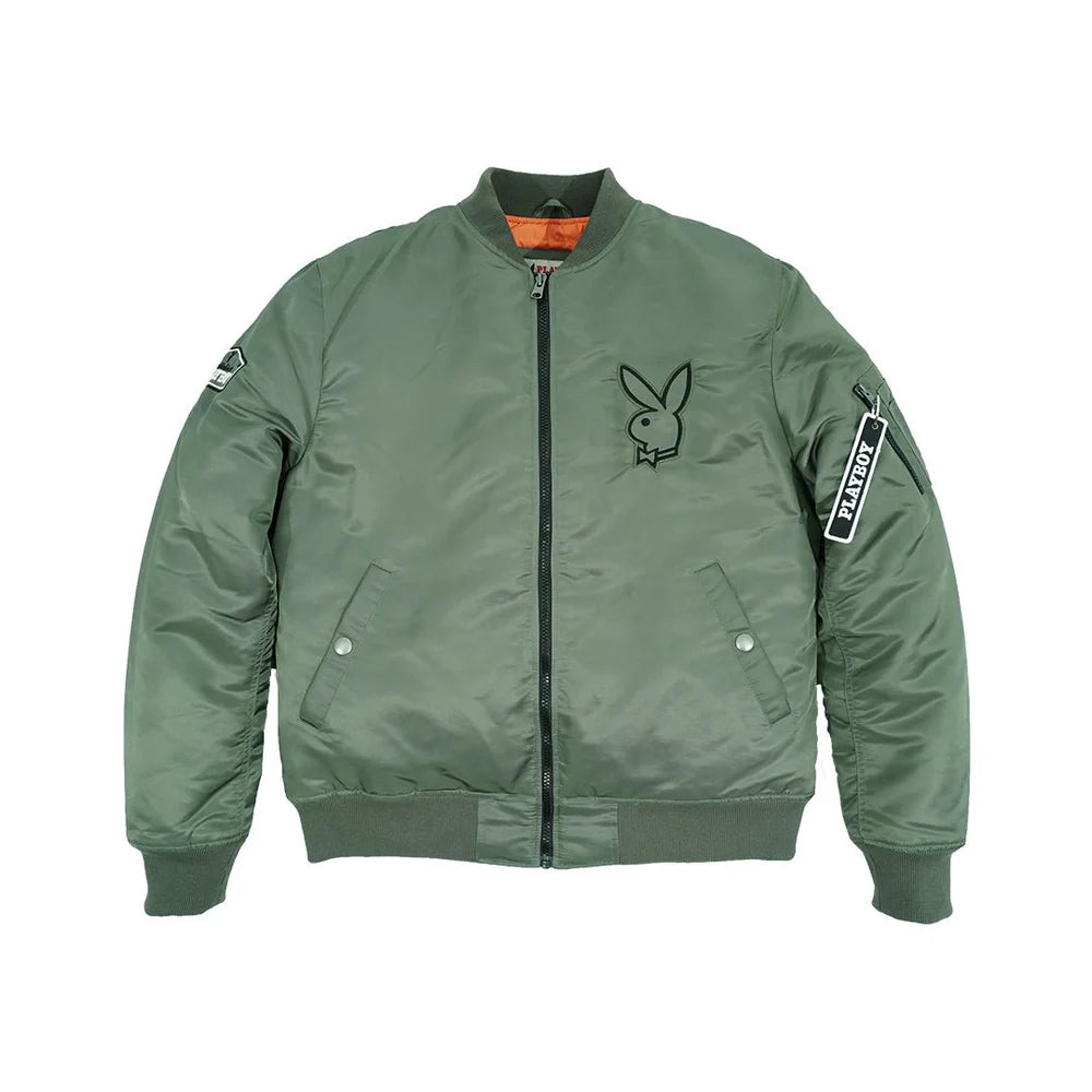 Playboy Khaki Green Bomber