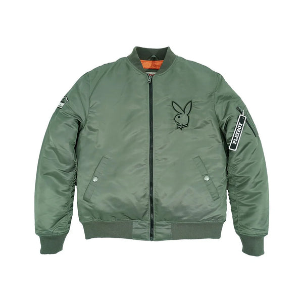 Playboy Khaki Green Bomber