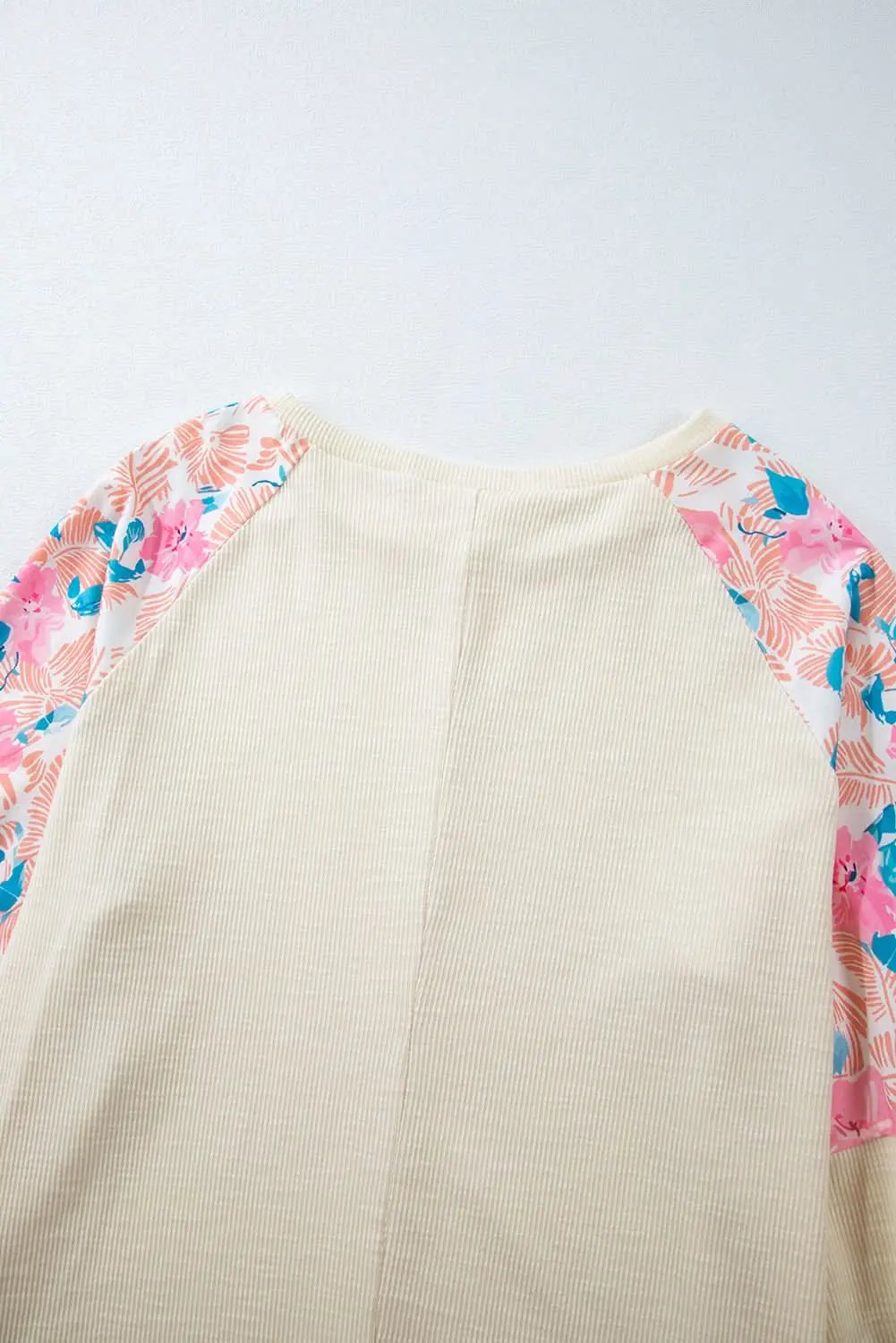 Women's Blouse - Apricot Floral Textured - Southern Belle Style