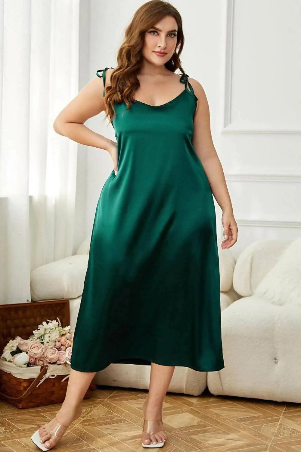Plus Size Dress - Elegant - Midi