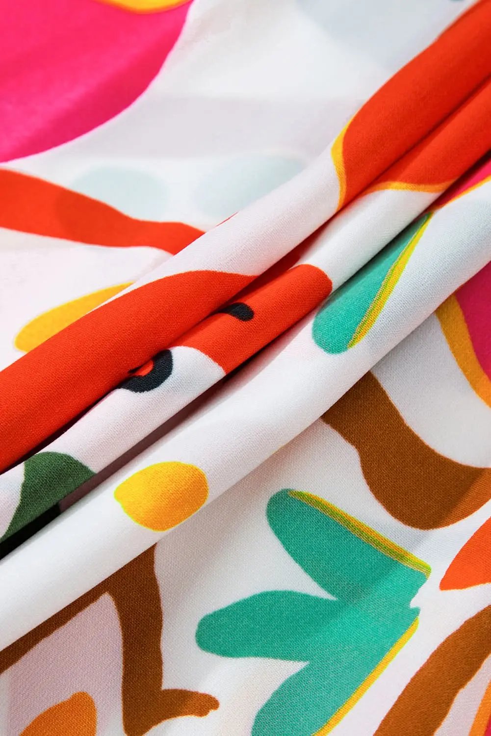 Love Salve Orange Floral Dress Women's Vacation H-Line Spring Style Lightweight