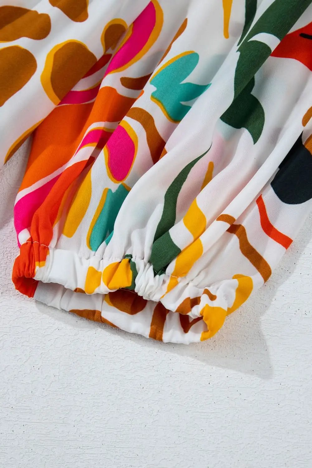 Love Salve Orange Floral Dress Women's Vacation H-Line Spring Style Lightweight