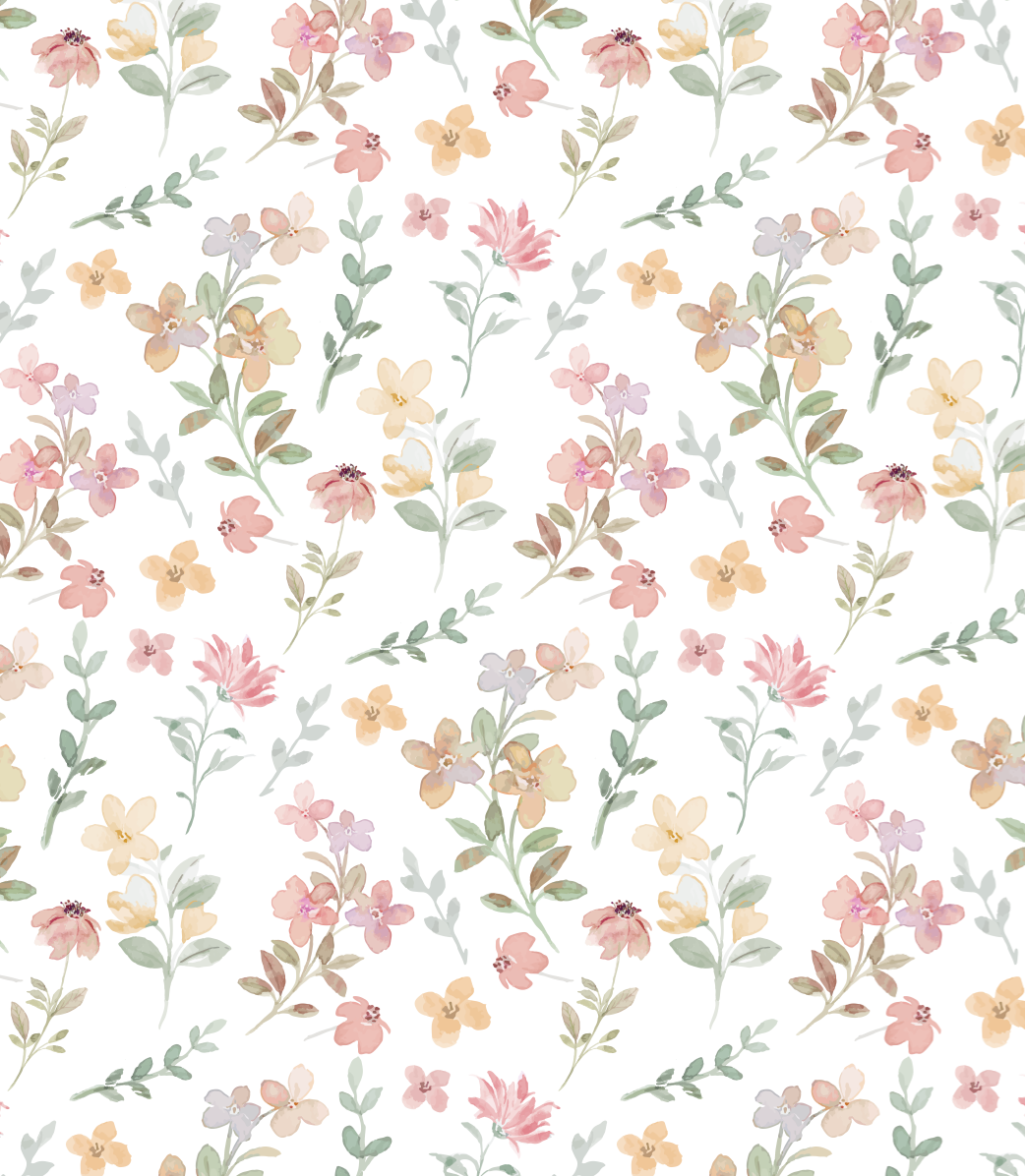 Winter Flowers Pima Baby Blanket