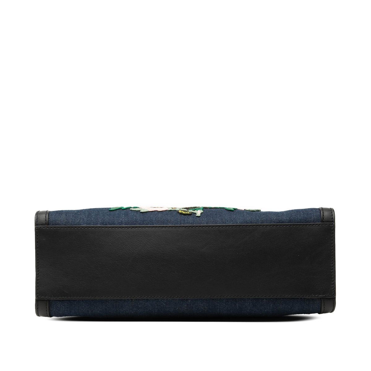 Denim Tote Bag With Tiger Embroidery (Pre-Owned)