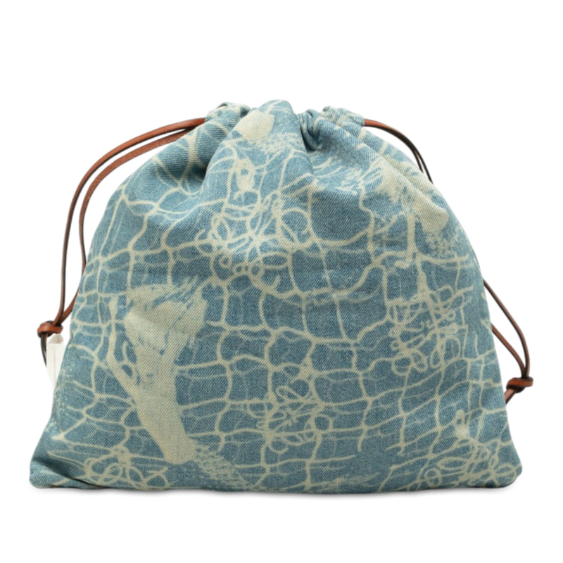 Clutch Bag Mermaid Blue Denim (Pre-Owned)