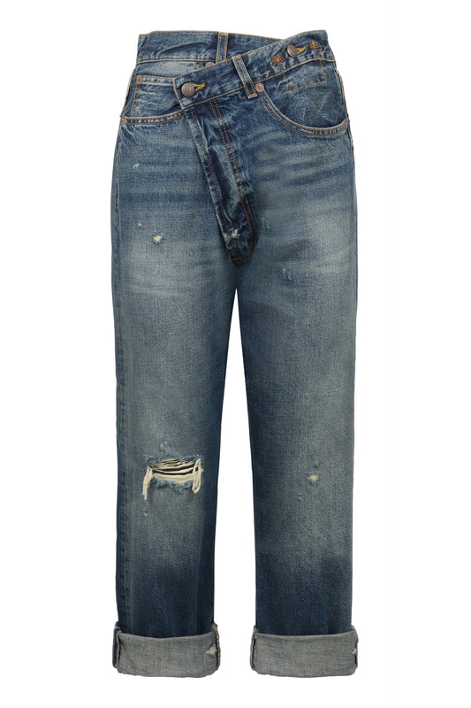 Crossover Cropped Jeans