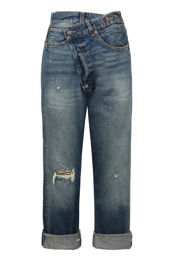 Crossover Cropped Jeans