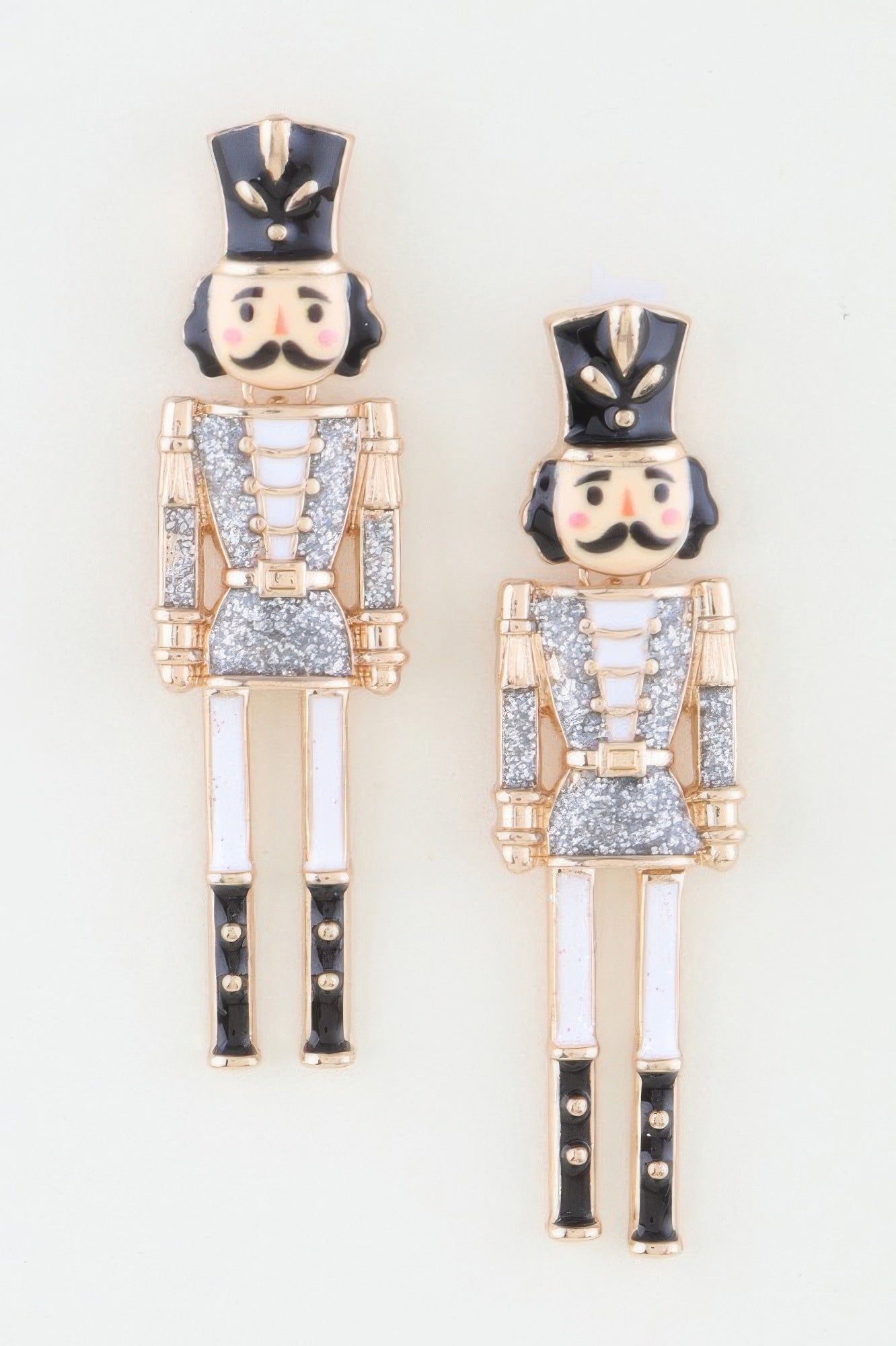 RADIO CITY Glitter Nutcracker Drop Earrings: BYMANYC ® New York