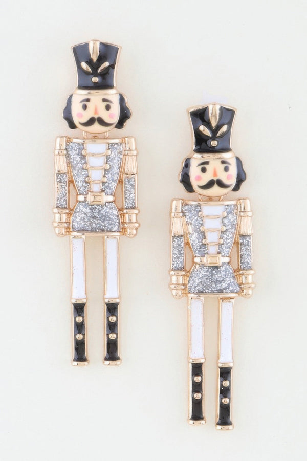 RADIO CITY Glitter Nutcracker Drop Earrings: BYMANYC ® New York