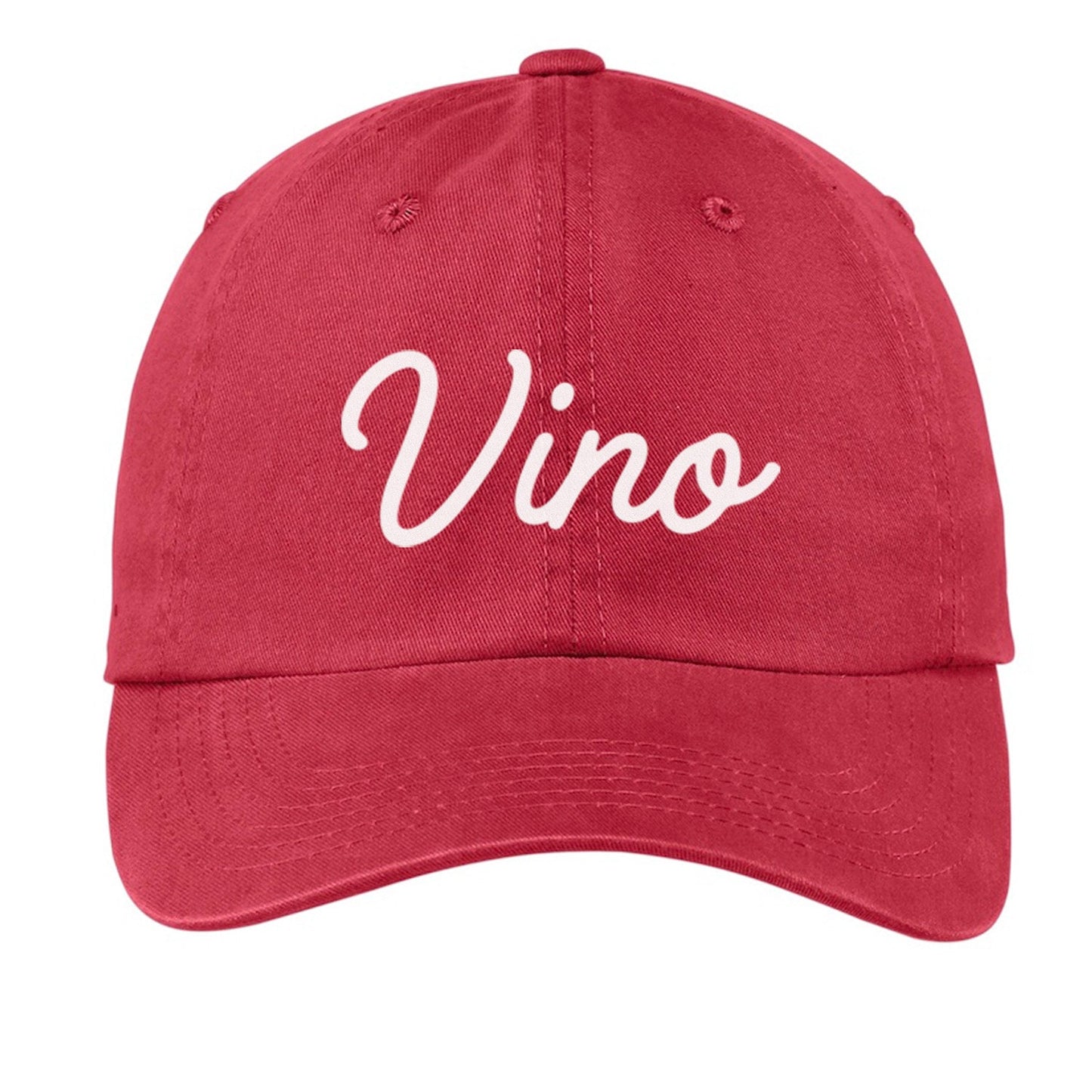 Vino Cursive Baseball Cap