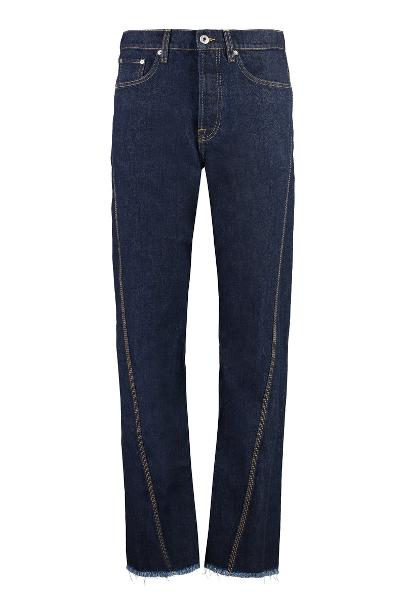 5-Pocket Straight-Leg Jeans