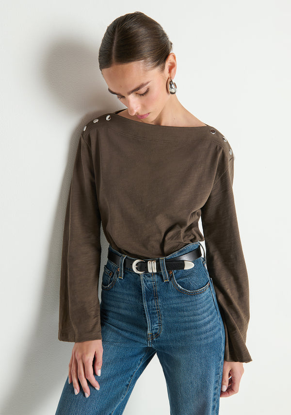 Nation Rochelle Boatneck Tee