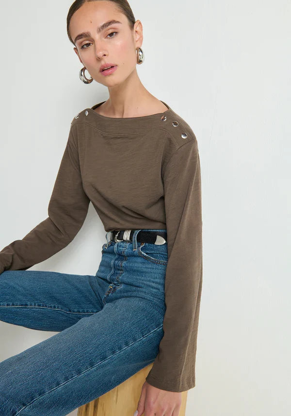Nation Rochelle Boatneck Tee