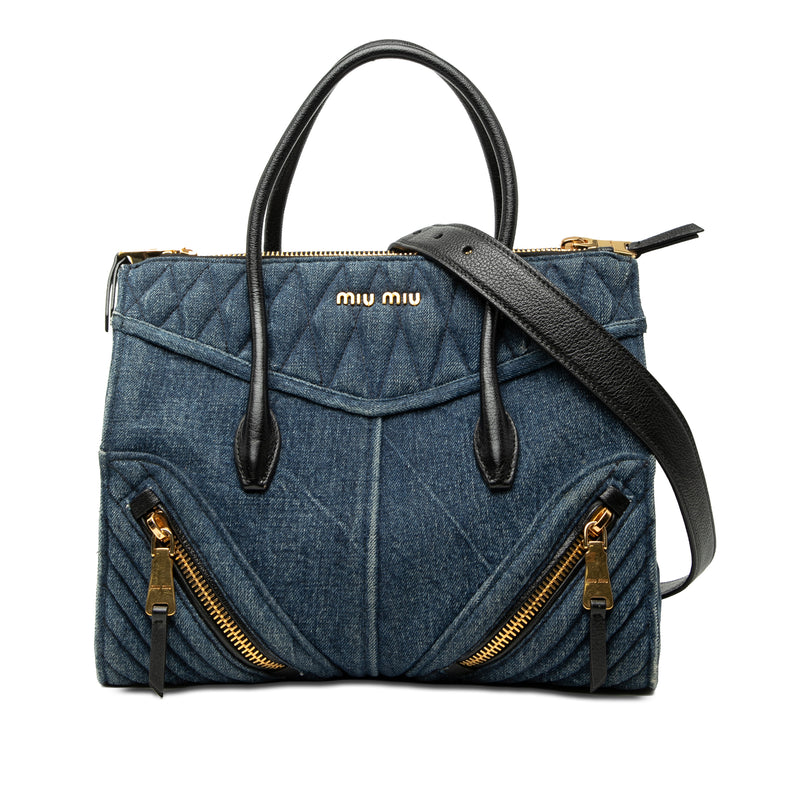 Tote Matelassé Denim Black