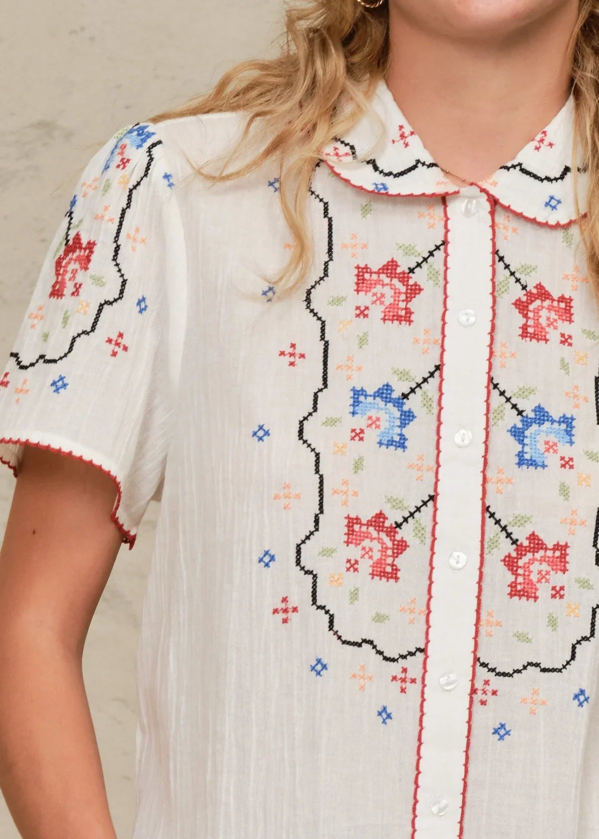 M.A.B.E Ruby Short Sleeve Top