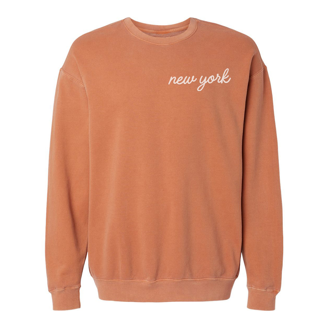 New York Cursive Washed Sweatshirt