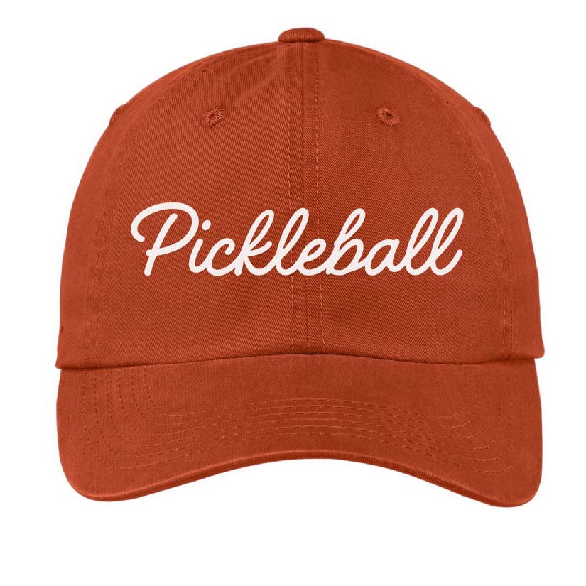 Pickleball cursive Baseball Cap