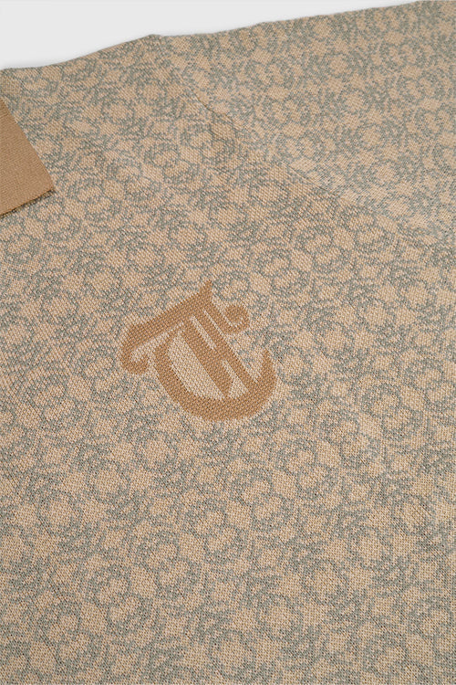 Racket Club Buttonless Crochet Polo