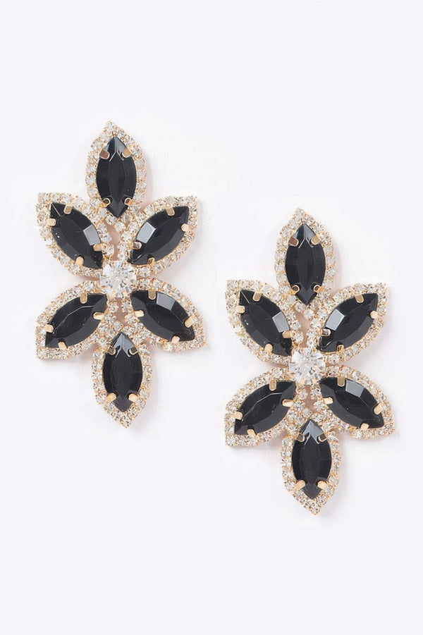 Radiant Layered Rhinestone Earrings | BYMANYC ® New York Style