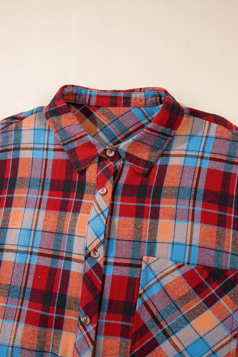 Women's Plaid Button-Up Shirt - Plus Size Western - Fall Fashion