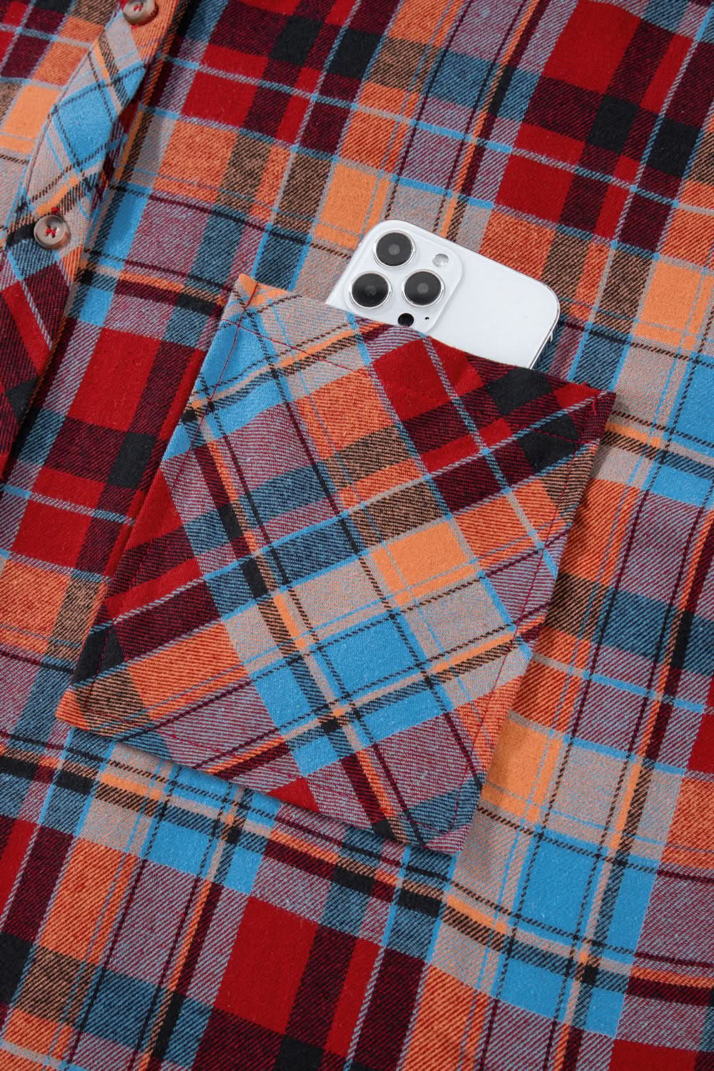 Women's Plaid Button-Up Shirt - Plus Size Western - Fall Fashion