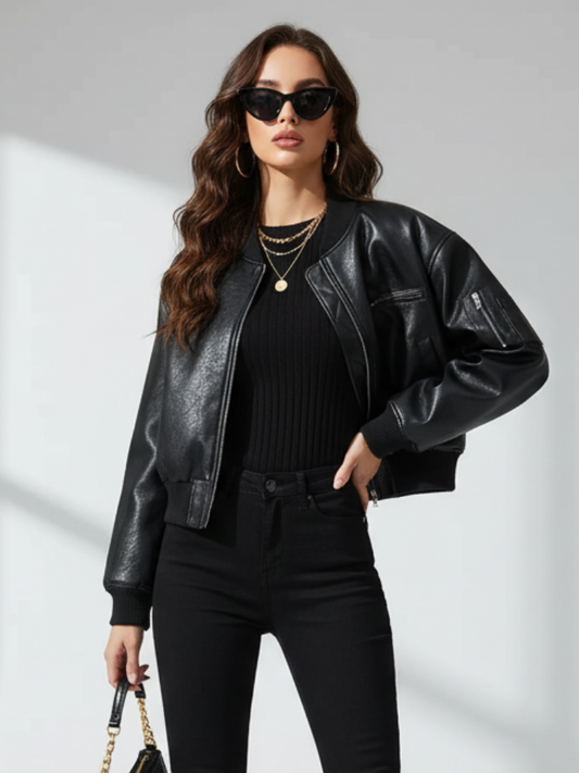 Retro-Style Zipper Jacket For Women, Tribeca, BYMANYC New York.