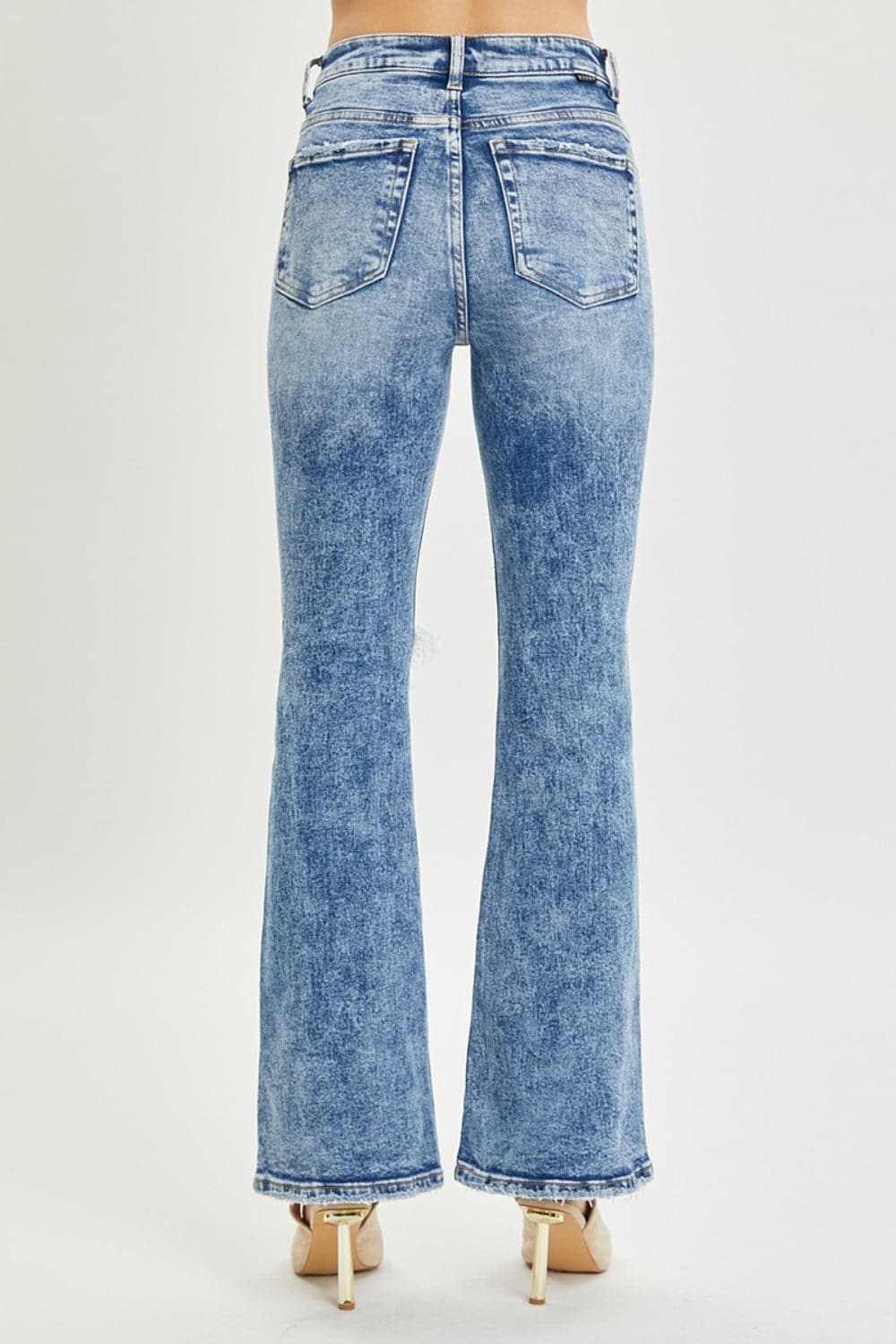 Trendsi High Rise Distressed Flares Women's Jeans: USA Shipped, Trendy