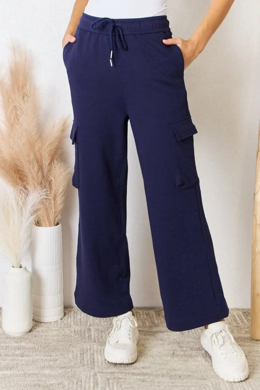 Trendsi Risen relaxed cargo wide leg pants