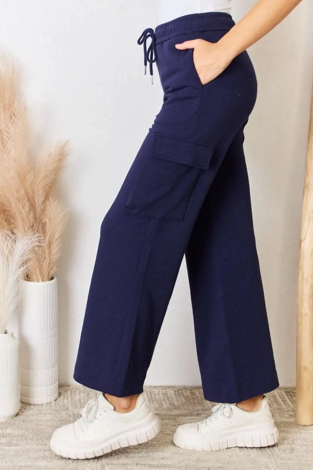 Trendsi Risen relaxed cargo wide leg pants