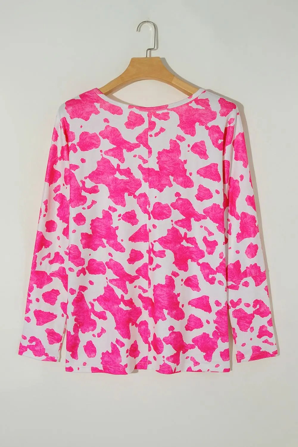 Plus Size Top - Rose Leopard Print - Western Fall Style