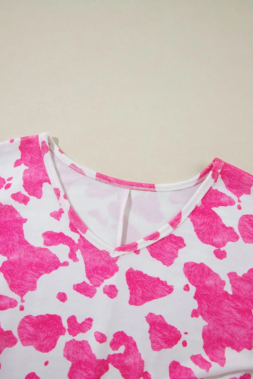 Plus Size Top - Rose Leopard Print - Western Fall Style