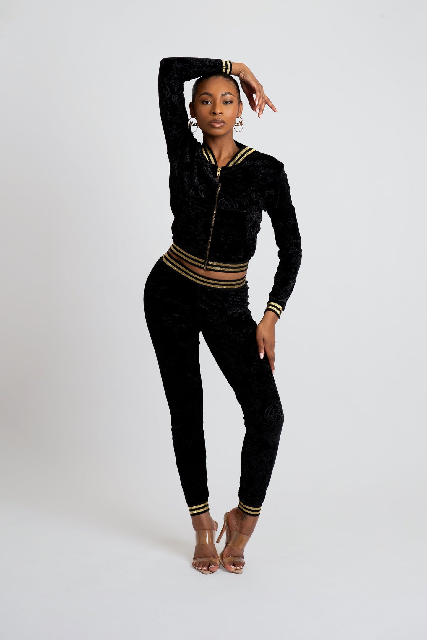 Royalty Velour Black Tracksuit