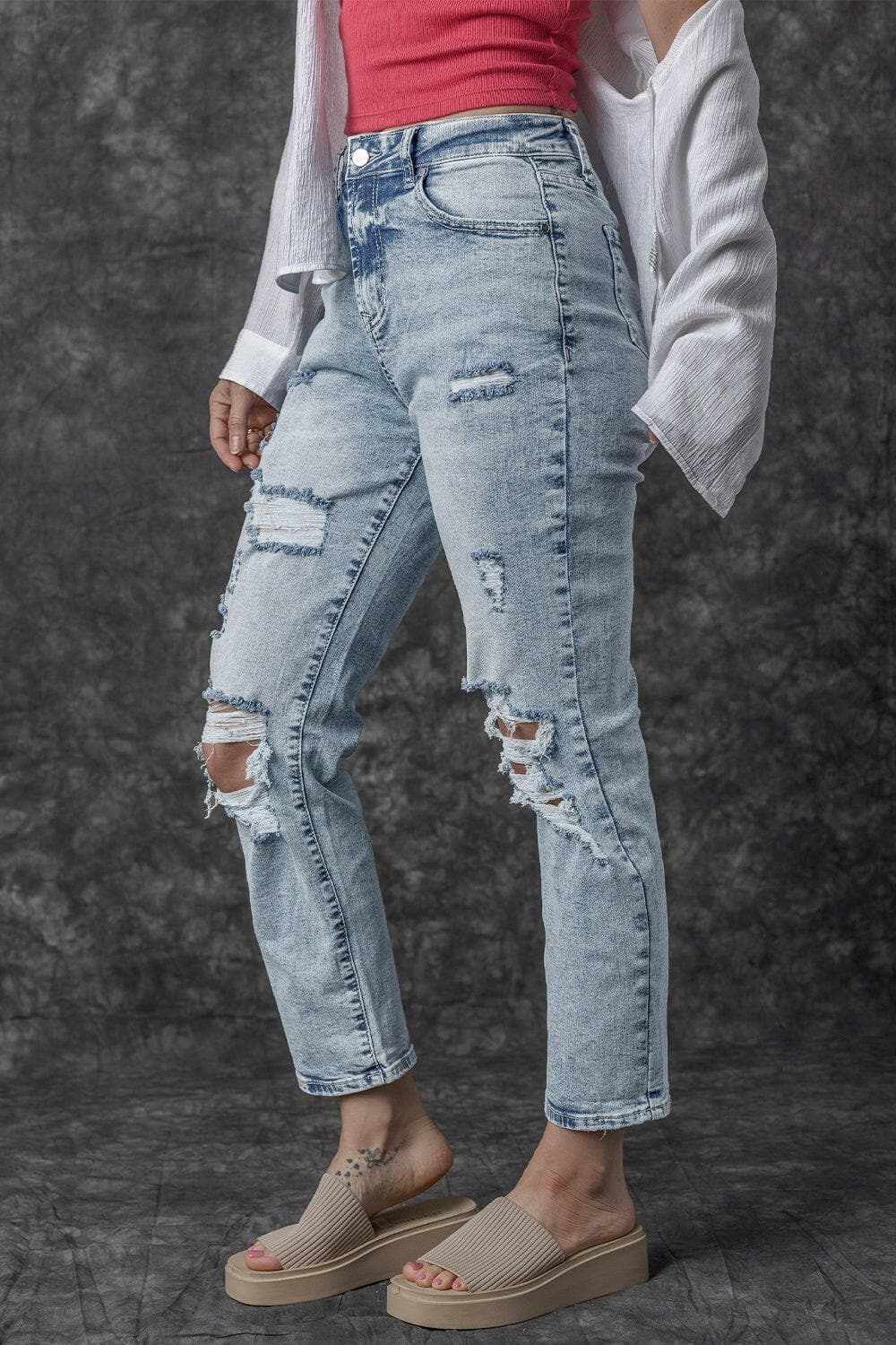 Trendsi Jeans & Denim - Rugged chic high rise jeans