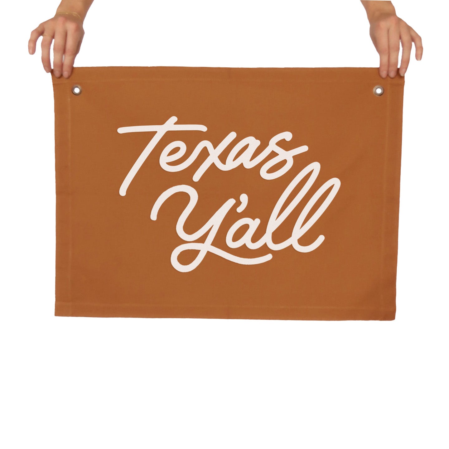 Texas Y'all Large Canvas Flag