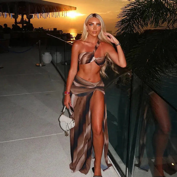 3-Piece Swimsuit Set - Trendy & Flattering - Beachwear