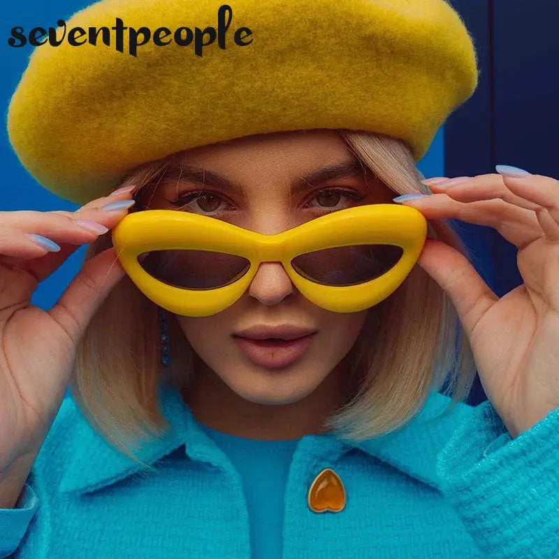 Sunglasses - UV Protection - Plush Cat Eye Fashion Shades