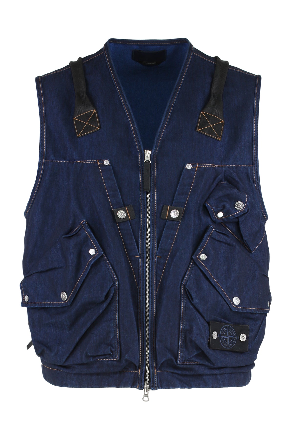 Stone Island Utility Gilet in Denim