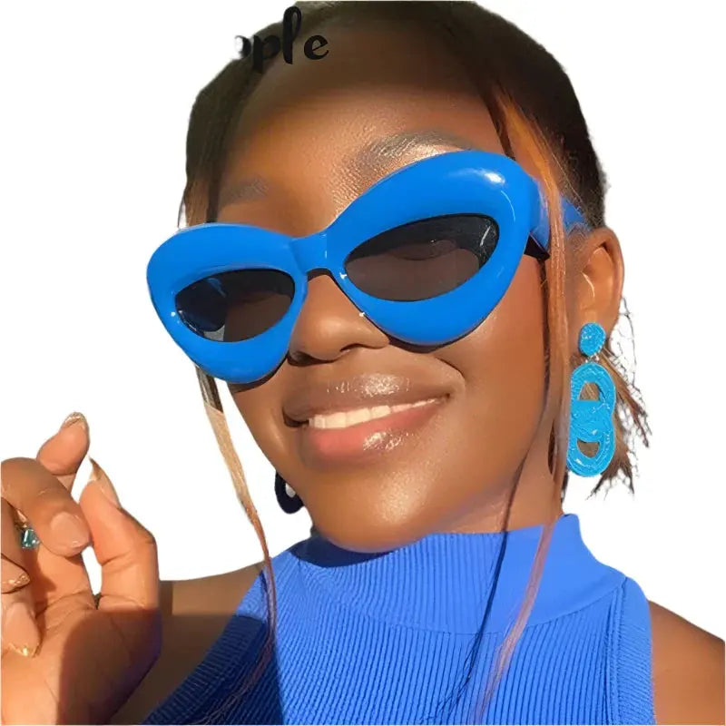 Sunglasses - UV Protection - Plush Cat Eye Fashion Shades